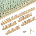 62in Chunky Blanket Loom, Wooden Loom Frame,Hand Knitting Kit for Beginners