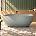 63" Stone Resin Free Standing Tub, Small Bathtub for Bathroom
