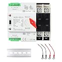 63A AC 110V Dual Power Automatic/Manual Transfer Switch 2P, Mini ATS Solar Auto Transfer Switch for Home Generator 2POLE 63Amp 110Volt, Din Rail Fast Changeover Transfe 50/60Hz for Rv, Lv Power