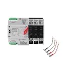 63Amp AC110V Automatic/Manual Transfer Switch 3P 50/60Hz, 3POLE 63A Mini ATS Solar Auto Dual Power Switch W2R for Home Generator, Din Rail Mount Cn Automatic Changeover Fast Transfe for,Rv,Lv Power