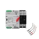 63amp AC110V Automatic/Manual Transfer Switch 2P 50/60Hz, 2POLE 63A Mini ATS Solar Auto Dual Power Switch for Home Generator, Din Rail Mounted Cn Automatic Changeover Fast Transfe for Rv, Lv Power