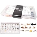64-268 Piece Fly Fishing Flies Kit | Premium Hand Tied Trout Flies Assortment | Dry Flies, Nymphs, Streamers, Wooly Buggers, Terrestrials | Fly Box, Fly ID Card | Bass, Panfish