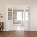 Pocket Door,6-Lite Clear Glass Doors,French 64x80 Sliding Door