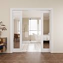 Pocket Door,1-Lite Mirror Doors,Solid Door,64x80 Sliding Door