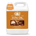 64 OZ 100% Pure Tung Oil for Outdoor Furniture & Indoor Wood - Food Grade