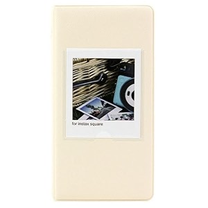 64 pockets mini film photo album for fujifilm instax square sq20 sq10 sq6 sq1 camera amp sp-3 printer 3x35 inch polaroid picture name card holder beige