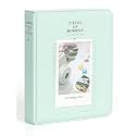 64 Pockets Mini Film Photo Album for Fujifilm Instax Mini 7s 8 8+ 9 25 26 50s 70 90 10 11 30 55 20 50 7 LiPlay Instant Camera 3 Inch Polaroid Picture Name Card Holder (Mint Green)
