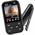 64GB Clip MP3 Player with Bluetooth 5.3, Music Player with FM Radio &amp; Voice Recorder, E-Book, Portable Music Player Running &amp; Workout, Supports up to 512GB, Earphones Included