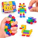 64PCS Mini Soft Cubes, Sensory Fidget Toys for Kids 3+, Stress Toys