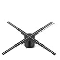 65/42CM 3D Hologram Projector Fan Advertising Display Logo Light Led Sign Holographic Lamp Projectors Christmas Party Supplies(65cm)
