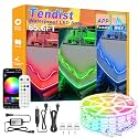 65.6FT Boat Lights LED Waterproof, Pontoon Boat Led Lights Strip, Marine Led Strip Light, Multicolor 12v RGB LED Strips Outdoor IP67, Night Fishing Lighting with APP &amp; Remote for Bass Jon, RV, Kayak