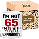 65 Year Old Birthday Gifts, Mug 11oz, Funny Gift for Women, Men 1961