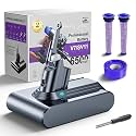 6500mAh Battery Replacement for Dyson V7/SV11 Cordless Vacuums, 21.6V 6-Cell Battery with 3 Filters - Compatible with V7 Motorhead/Animal/Trigger/Absolute/Car+Boat