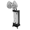 650W Hair Steamer Machine, 3 Levels Professional Micro Mist Salon Hair Processor, Vertical Hair Steamerwith LED Screen for Deep Hair Care Repair, Hair Styling Salon Spa Equipment (Black)