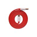 65W Type-C USB Cable for Motorola Edge 40 Charging Cable Original Like Fast Charger Cable | Dash Warp Dart Flash Super Vooc Data Cable (6.5 Amp, 1 Meter, TCRV9, Red)