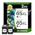 65XL 65 Black 3755 5055 3772 Ink Cartridges Combo Pack for HP Printers