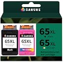 65XL Ink Cartridge Replacement for HP 65 65XL Black Color Combo Pack
