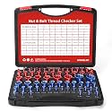 66 PCS Detachable Thread Checker, Double Etched, 33 Inch & 33 Metric Thread Gauge for Tricky and Narrow Area