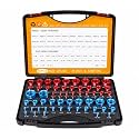 66 Pcs Nut and Bolt Thread Checker, 34 SAE 32 Metric Detachable Gauge Set
