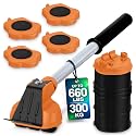 660 lb Furniture Movers with Wheels for Heavy Items (Orange)