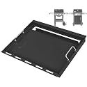 6787 Full Size Griddle with Handles for Weber Spirit I &amp; II 300 Series, Flat Top Grill Insert Replacement for Weber GS4 Spirit 2 Grill Parts E310 E320 S310 S320, Non-stick Carbon Steel, Black