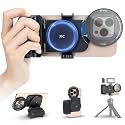 67mm Magnetic Phone Filter Mount w Phone Camera Grip for iPhone 16 15 14