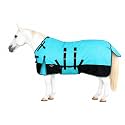 68" Challenger Turquoise Glitter 1200D Heavy-Weight Winter Turnout Horse Blanket 5B115