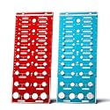 68 Nut and Bolt Thread Checker - Standard and Metric Thread Gauge (2 * 26) and Drill Bit Finder (2 * 8) Kit - Bolt Screw Sizer for Automotive, Workshop & DIY