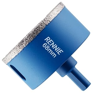 68mm diamond hole saw drill bit with tri shank for porcelain tiles ceramic slate stone granite marble glass diamond core holesawhole cutter