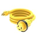 6FT 30-Amp to 15-Amp 110V Marine & RV Adapter Cord,NEMA 5-15P to L5-30R