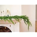 6FT Artificial Cedar Garland,Realistic Christmas Pine Garland for Mantle