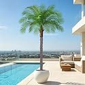6ft Artificial Phoenix Palm Tree, Faux Coconut Silk Tropical Fake Palm Plant for Indoor Outdoor Home Office Patio Bathroom Pool Coastal Decor