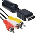 6ft Audio Video AV TV Cable Cord to RCA Compatible with PlayStation PS/PS2/PS3 System