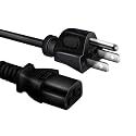 6ft UL Power Cord Cable for Yamaha Studio Monitor HS 5 5W 7 7W 8 8W 8S Subwoofer