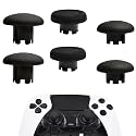 6in1 Edge Controller Thumbsticks for PS5 Dualsense Edge Controller(Black)