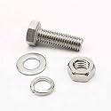 SYLIX M6 x 10mm Stainless Steel Hex Head Bolt with Nut &amp; Washer Set | Rust-Proof, Precision Threaded, Heavy-Duty Fasteners for DIY, Automotive, Industrial Use (10 PCS)
