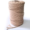 6mm Jute Twine String, 164 Feet 4 Ply Thick Heavy Duty Twine Rope for Crafts, Cat Scratching Post, Cats Toy Making, Gardening Plant, Packing, Bundling, Christmas, Wedding Decor