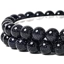 Natural Blue Sandstone Round Beads 6mm 60Pcs for DIY Jewelry Making