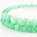 Green Cat Eye Round Beads 6mm 60Pcs for DIY Jewelry Making