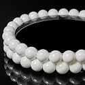 Natural White Shell Round Beads 6mm 60Pcs for DIY Jewelry Making
