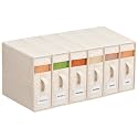 Cotton Linen Sheet Organizers and Storage, 6Pack Off-White