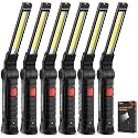 6Pack Magnetic Rechargeable LED Work Light/Flashlight for Mechanics