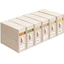 Sheet Organizers and Storage for Linen Closet, 6Pack Beige
