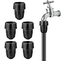 6pc 3/4 "Faucet to 1/2" Drip Irrigation Fitting Garden Hose Adapter