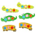 6PC Fidget Sensory Toys for Baby Airplane Travel Essential Activities, Party Favors Animal Pop Toys Autism Gifts for 12+ Month Babies Toddlers 1 2 3 Year Old Easter Basket Stuffers Gift