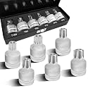 6PCS 3/4" Drive Torx Star &amp; Triple Square Spline Bit Socket Set