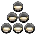 Arotelicht 3W LED Recessed Step Light Warm White 120V IP65 Waterproof Black