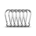 6pcs 5.50 inch Large 304 Stainless Steel Carabiner Clip Hooks Spring Snap