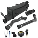 6PCS Engine Coolant Overflow Recovery Reservoir Tank Kit for BMW 1998-2006 E46 316i 318i 320i 320Ci 323i 325i 323Ci 328Ci 325Ci 328i 330i 330Ci, OE# 17117573781 17111437362 11537502525 11531436408