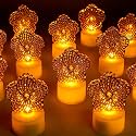 LED Tea Lights Candles Battery Operated for Party Home Decor - 6PCS
